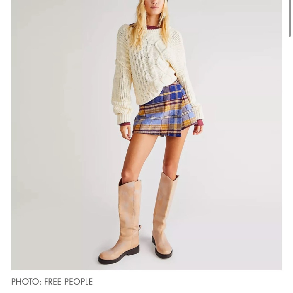 Free people’s emmy plaid skort